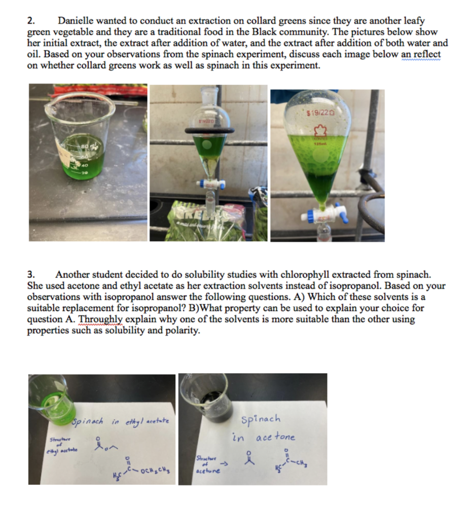 Solved These questions are based off the extraction of