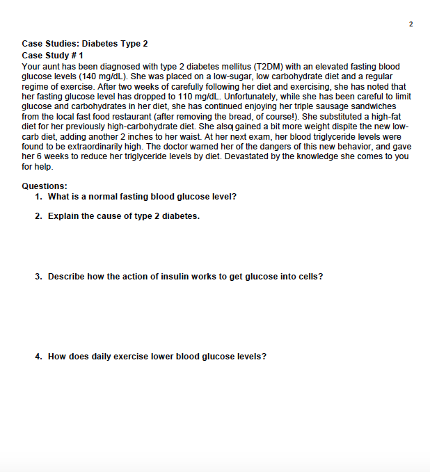 case study on diabetes mellitus type 2