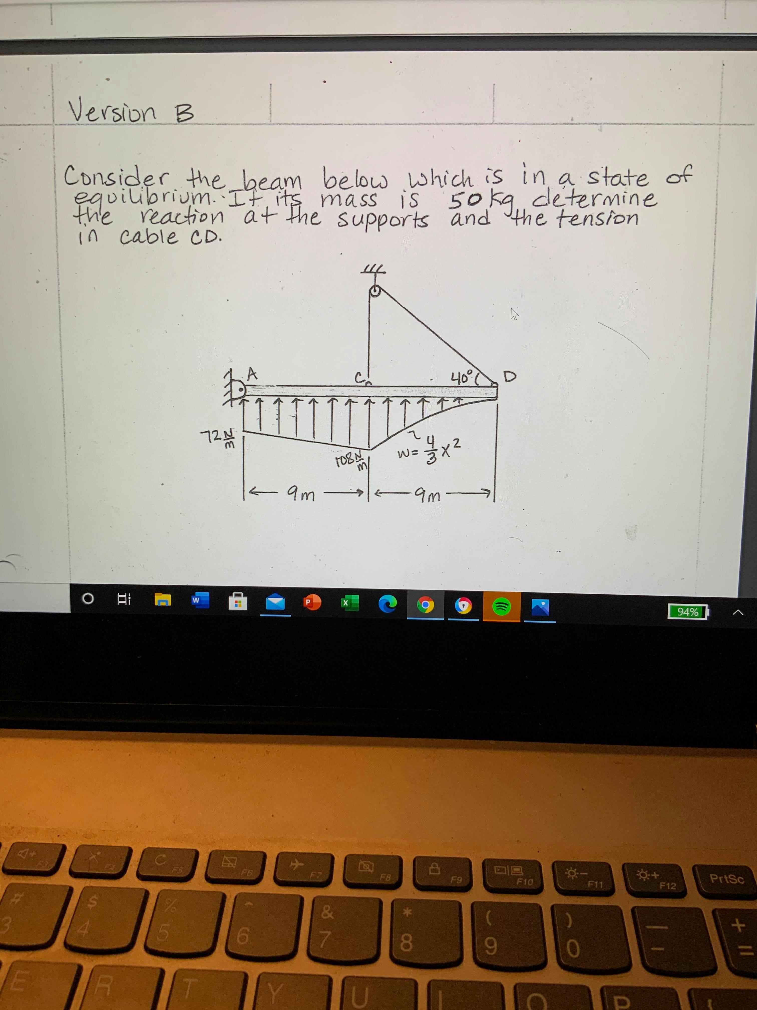 Solved Version B Consider the beam below which is in a state | Chegg.com