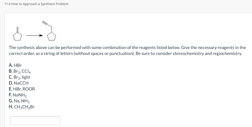 Solved 11.4 How To Approach A Synthesis Problem The | Chegg.com