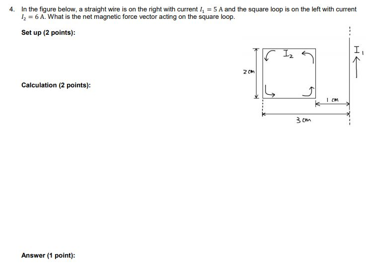 Solved 4. In The Figure Below, A Straight Wire Is On The | Chegg.com