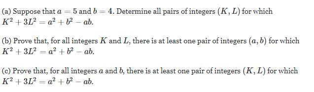 Solved (a) Suppose That A = 5 And B = 4. Determine All Pairs | Chegg.com