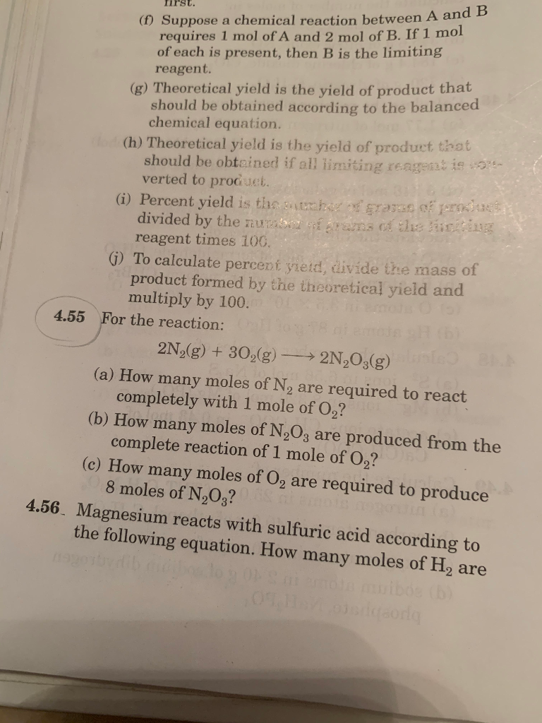 Solved first. (f) Suppose a chemical reaction between A and | Chegg.com