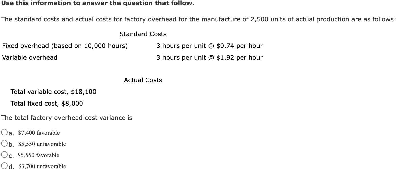 Solved Use this information to answer the question that | Chegg.com