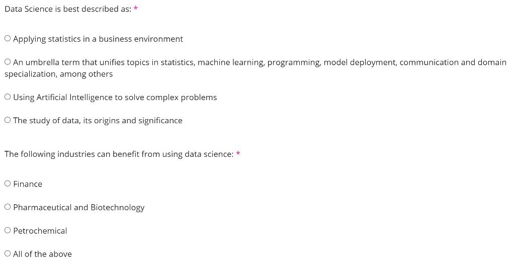 Solved Here are some data science questions I need the | Chegg.com