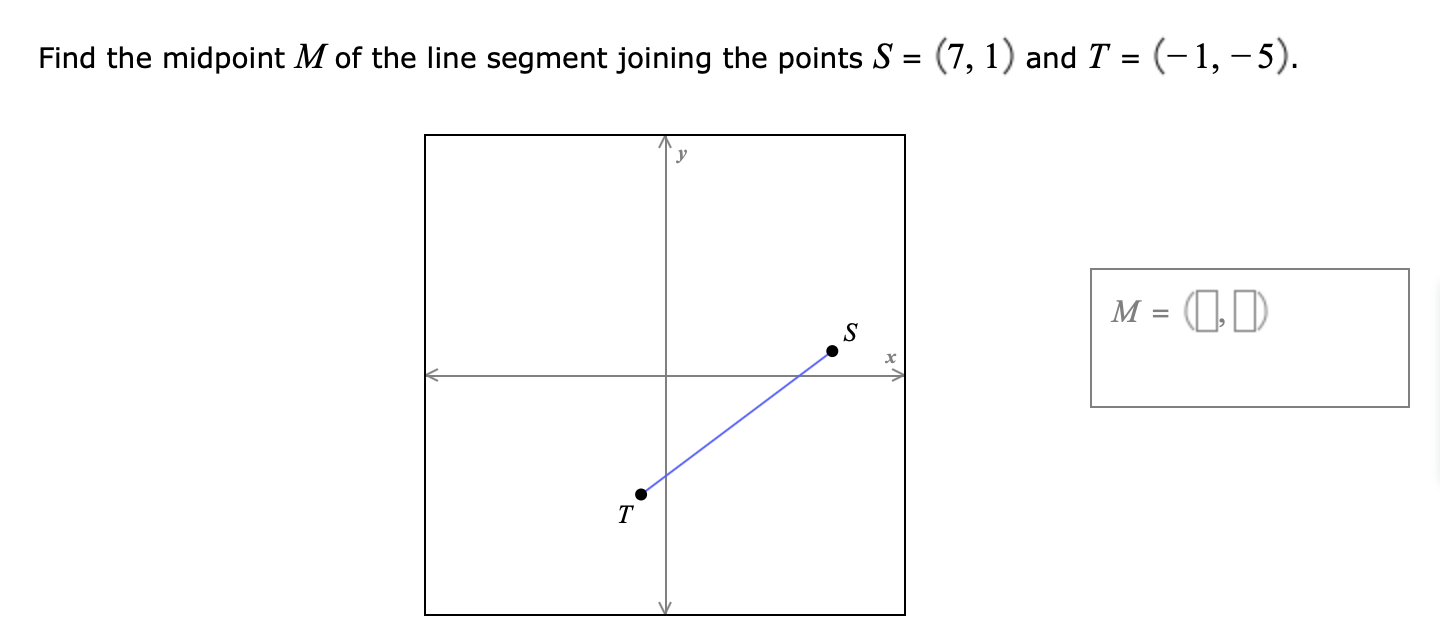 Solved Find The Midpoint M Of The Line Segment Joining The 9448