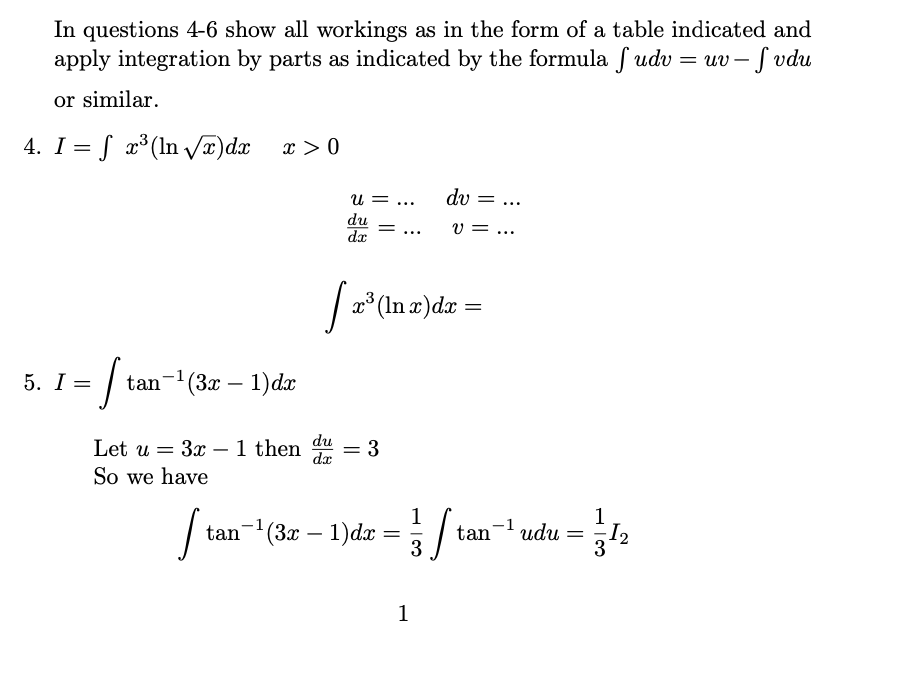 Solved In questions 4-6 show all workings as in the form of | Chegg.com