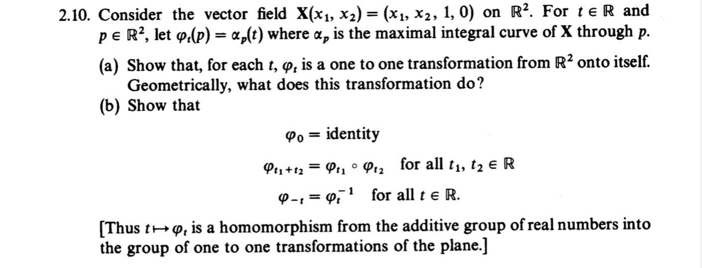 Solved 2 10 Consider The Vector Field X X1 X2 X1 X Chegg Com