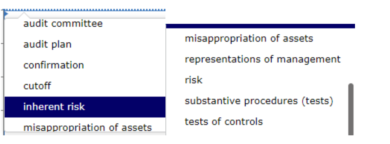 Solved Select the necessary words from the list of | Chegg.com