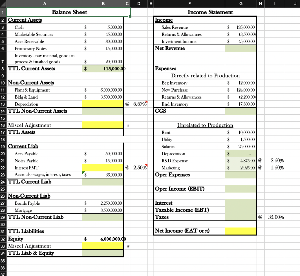 Solved Income Statement | Chegg.com