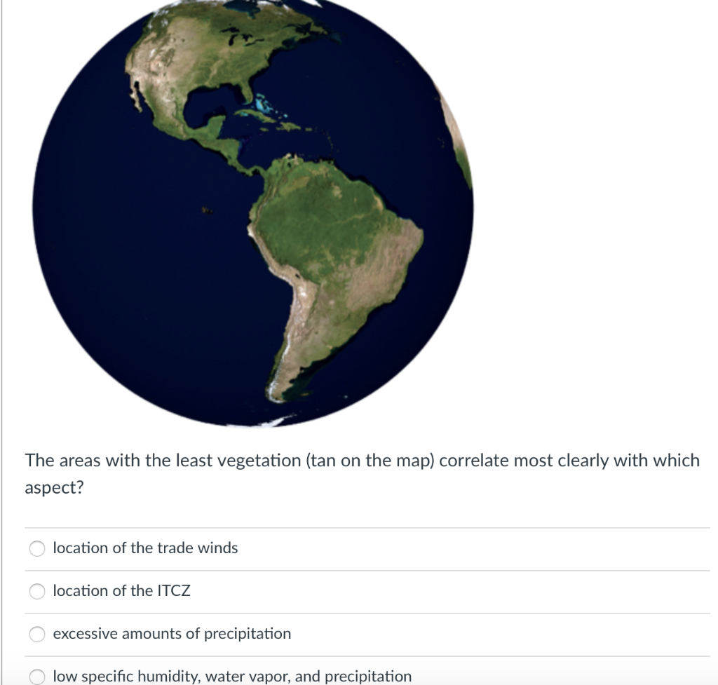 Solved Which of the following regions has the highest | Chegg.com