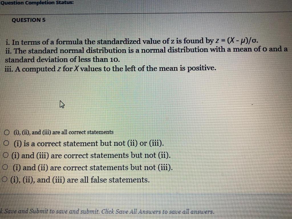 Solved Question Completion Status Question 5 I In Terms Chegg Com