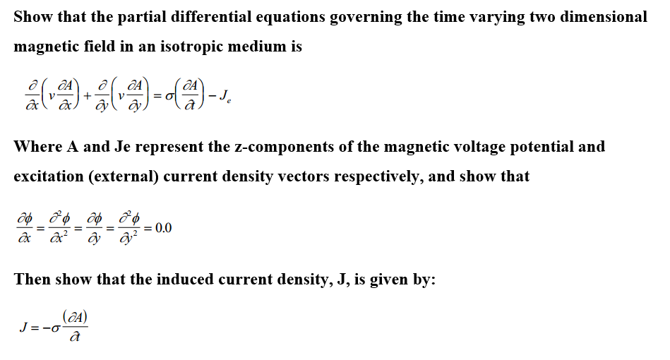 Solved Show that the partial differential equations | Chegg.com
