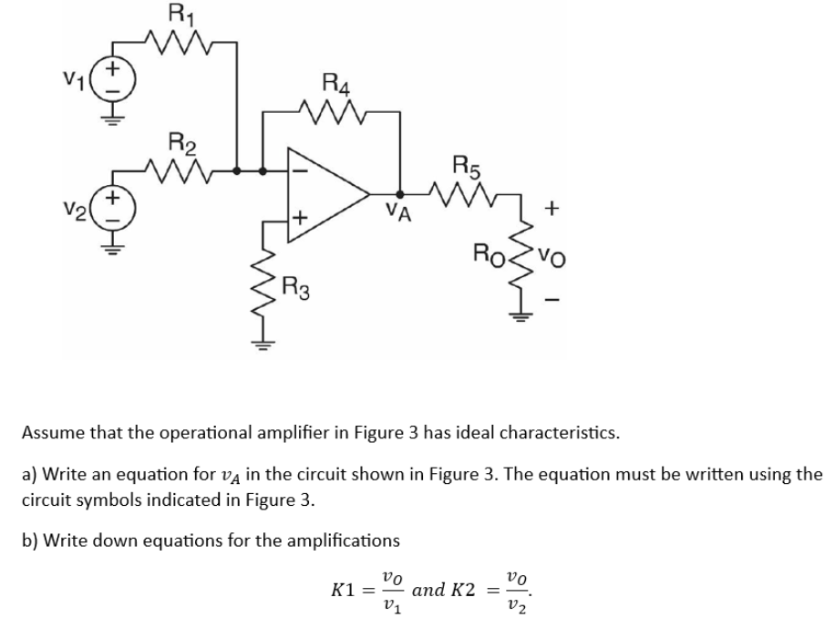 Assume That The Operational Amplifier In Figure 3 Has | Chegg.com