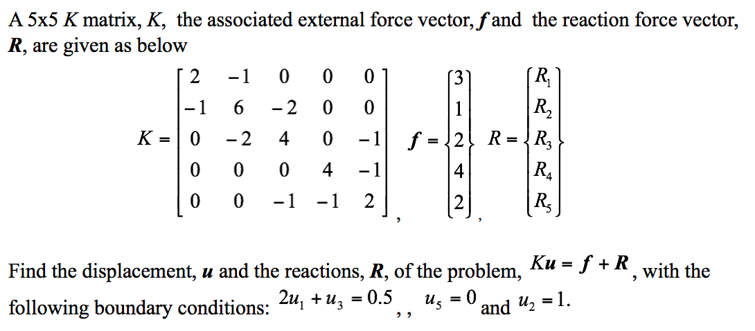 Solved Finite Element Analysis Find Displacement , u and the | Chegg.com