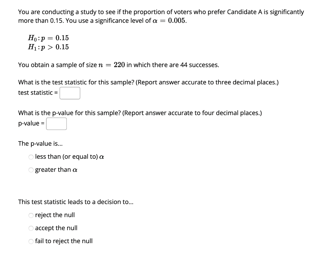 Solved You are conducting a study to see if the proportion | Chegg.com