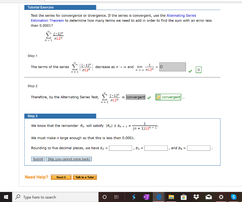 Solved Tutorial Exercise Test The Series For Convergence Or Chegg Solved Tutorial Exercise Test The Series For Convergence Or Chegg