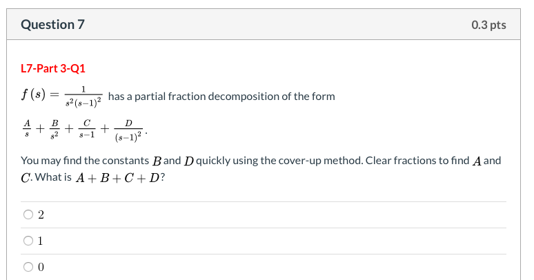 the cover-up method & why it works! (for partial fractions