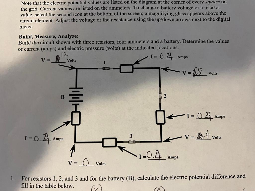 Solved 2. How does the current in each resistor (I₁, I2, I3)