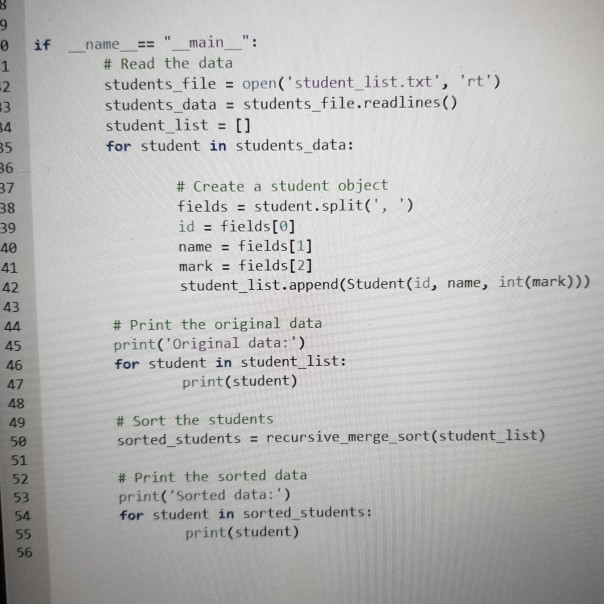 Solved Exercise 2: In this exercise, you will sort a list of | Chegg.com