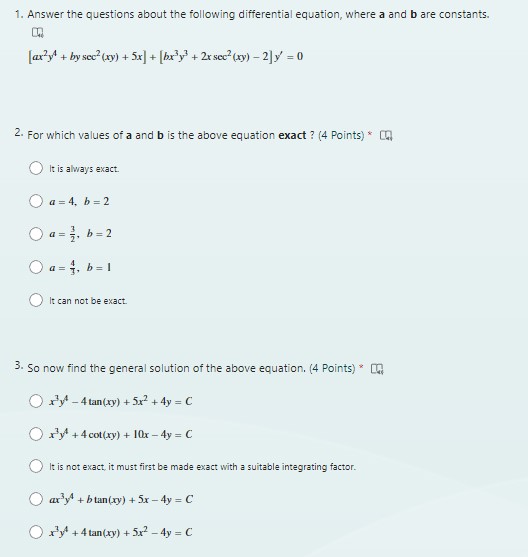 Solved 1. Answer the questions about the following | Chegg.com