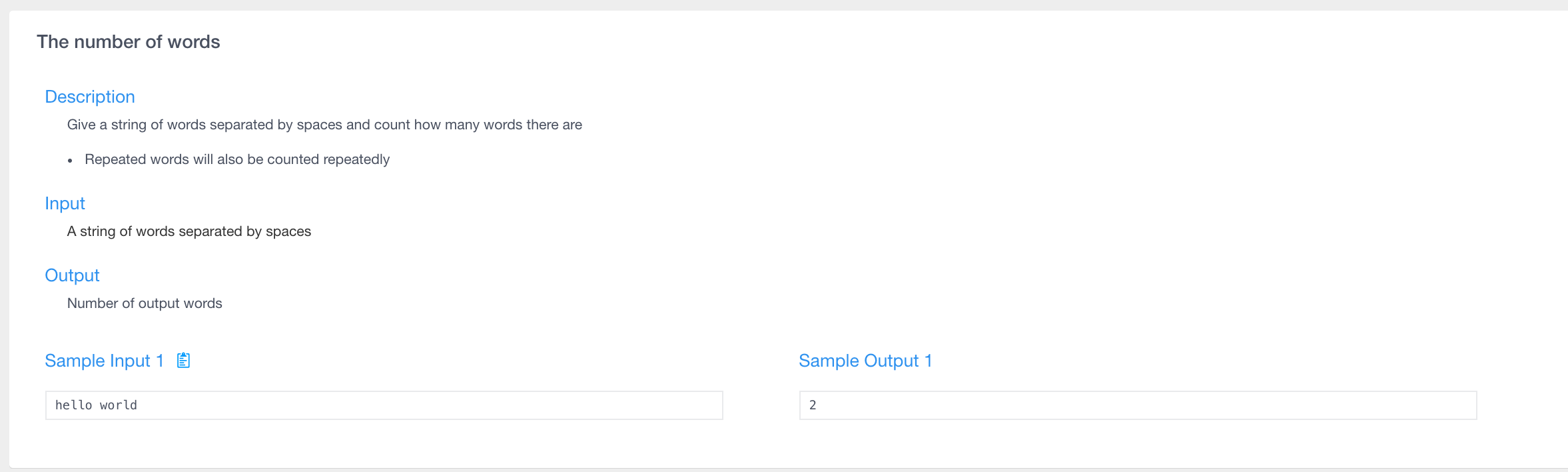 Solved The number of words Description Give a string of
