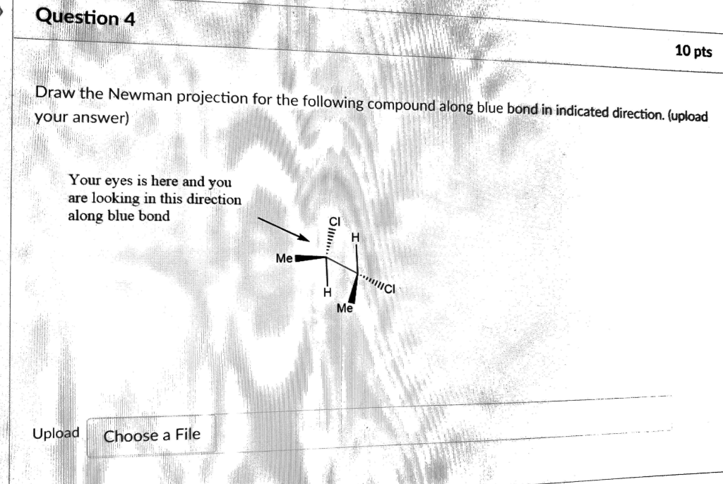 Solved Draw the Newman projection for the following compound | Chegg.com
