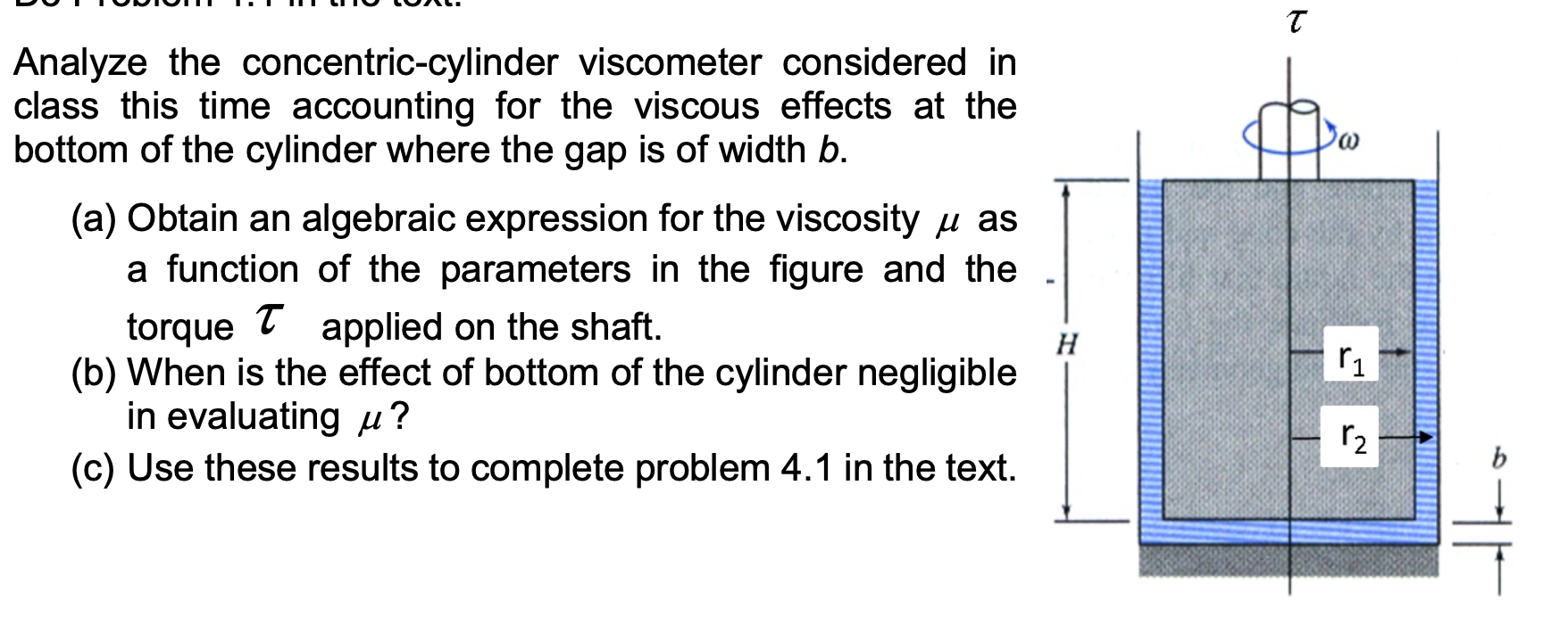 Analyze the concentriccylinder considered