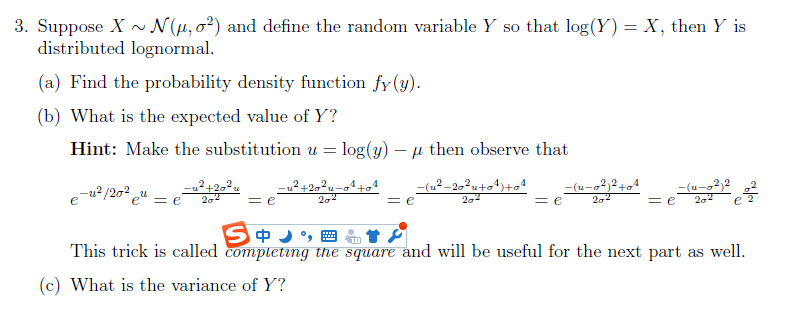 3. Suppose X N(Mu, Sigma^22) and define the random | Chegg.com