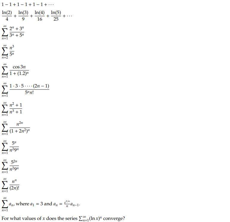 Solved Determine if the sequence converges or diverges. If | Chegg.com