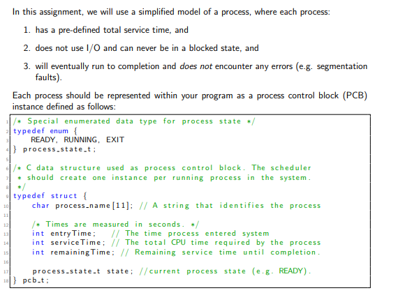 Solved In this assignment, we will use a simplified model of | Chegg.com