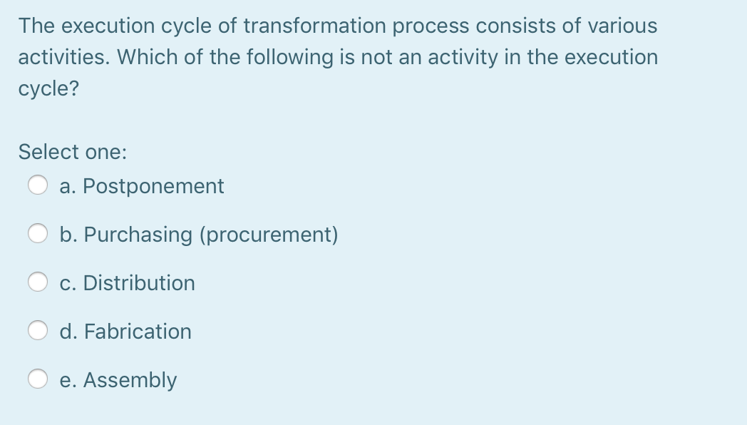 solved-the-execution-cycle-of-transformation-process-chegg