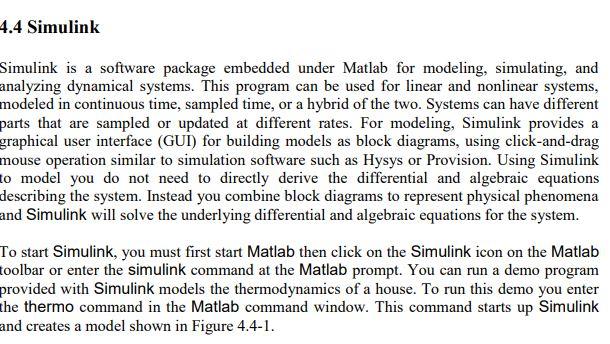 Solved 4.4 Simulink Simulink is a software package embedded | Chegg.com