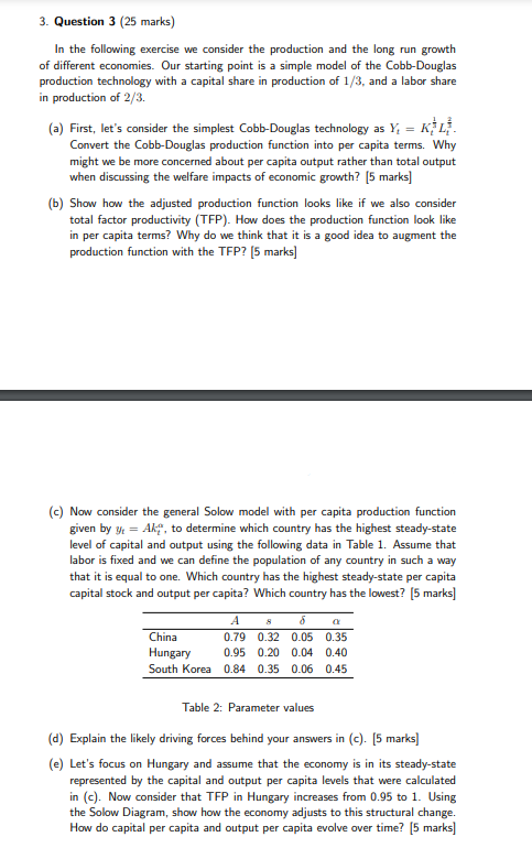 Solved 3. Question 3 (25 marks) In the following exercise we | Chegg.com