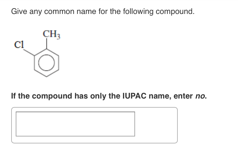 Solved Give The Iupac Name For The Following Compound