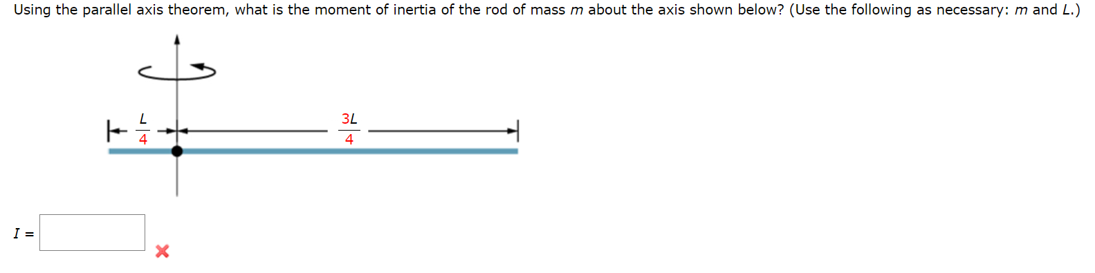 Solved Using the parallel axis theorem, what is the moment | Chegg.com