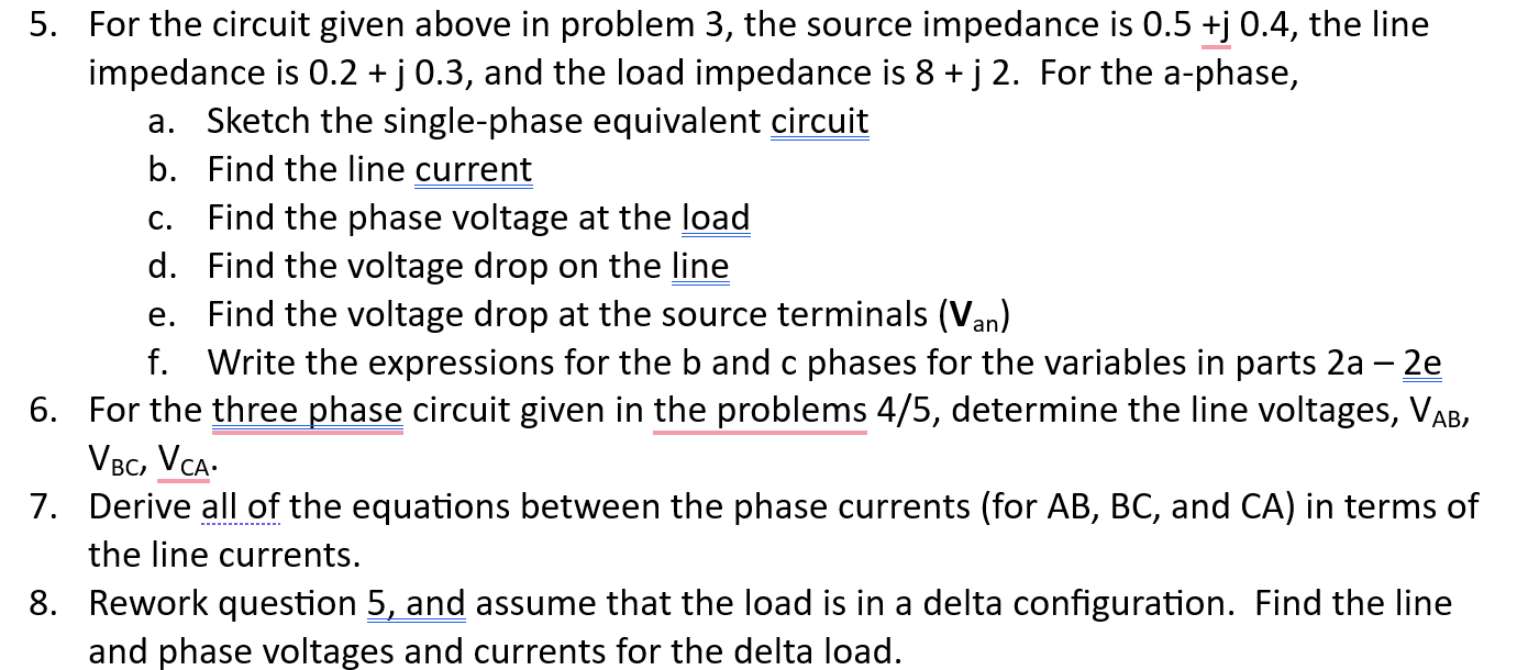 Solved 5. For the circuit given above in problem 3 , the | Chegg.com