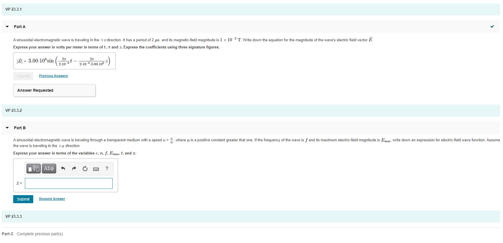 Solved Answer Part B with a clear explanation of the answer | Chegg.com