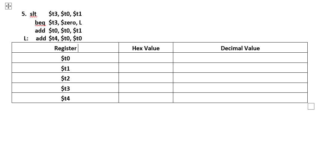 Solved P1) Evaluate each short code sequence below, assuming | Chegg.com