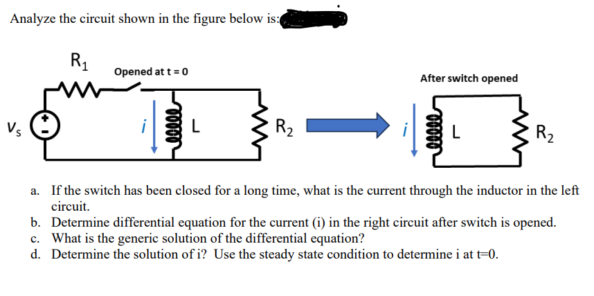 Solved Analyze the circuit shown in the figure below is: a. | Chegg.com