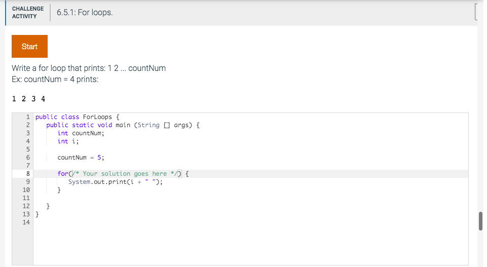 Solved AHL65.1: For loops. CHALLENGE ACTIVITY Start Write a | Chegg.com