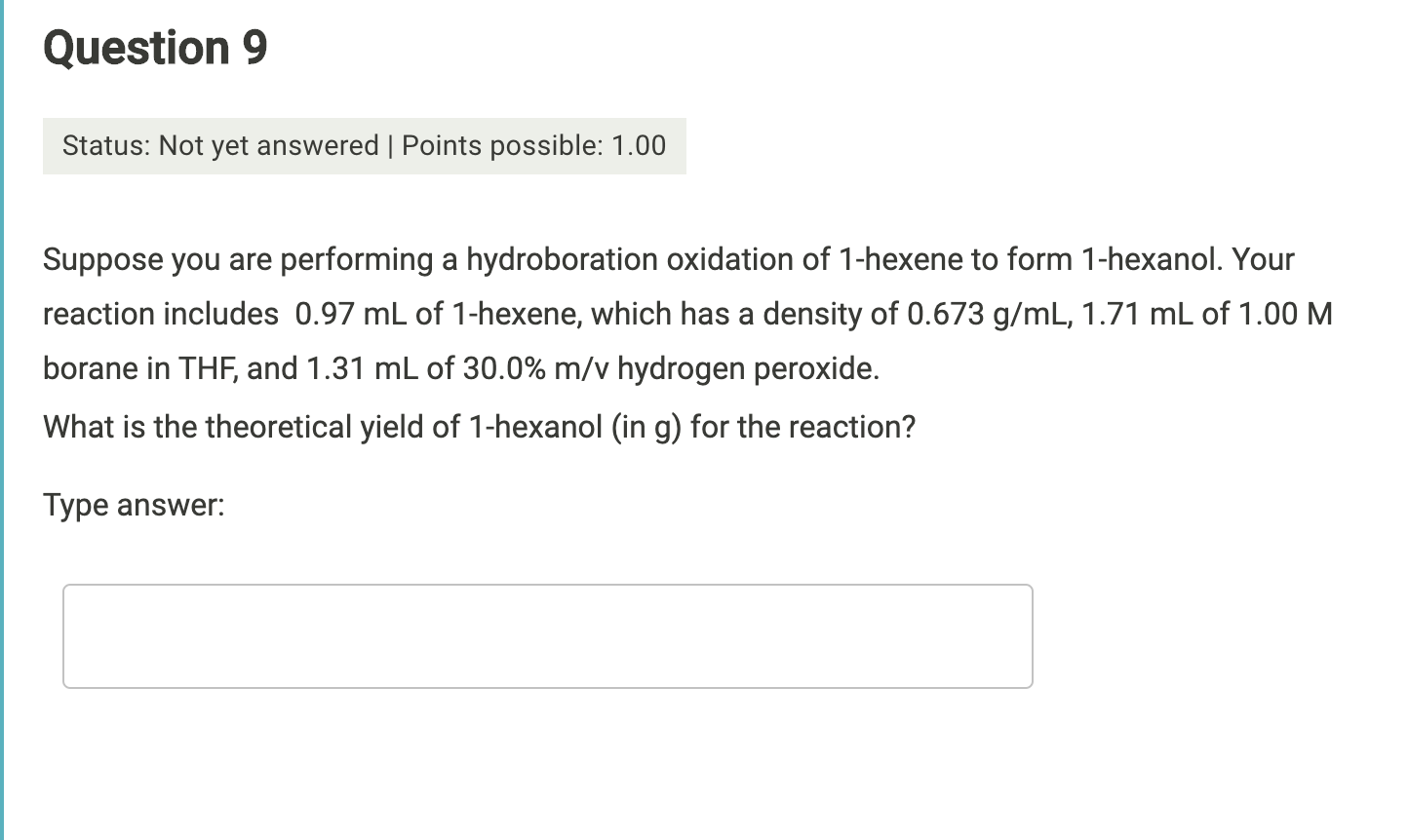 Solved Question 9 Status Not Yet Answered Points Chegg Com