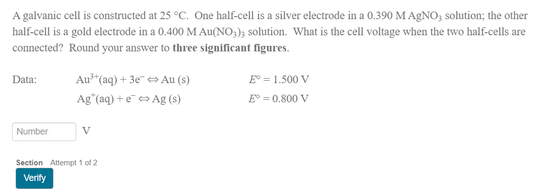 Solved A galvanic cell is constructed at 25°C. ﻿One | Chegg.com