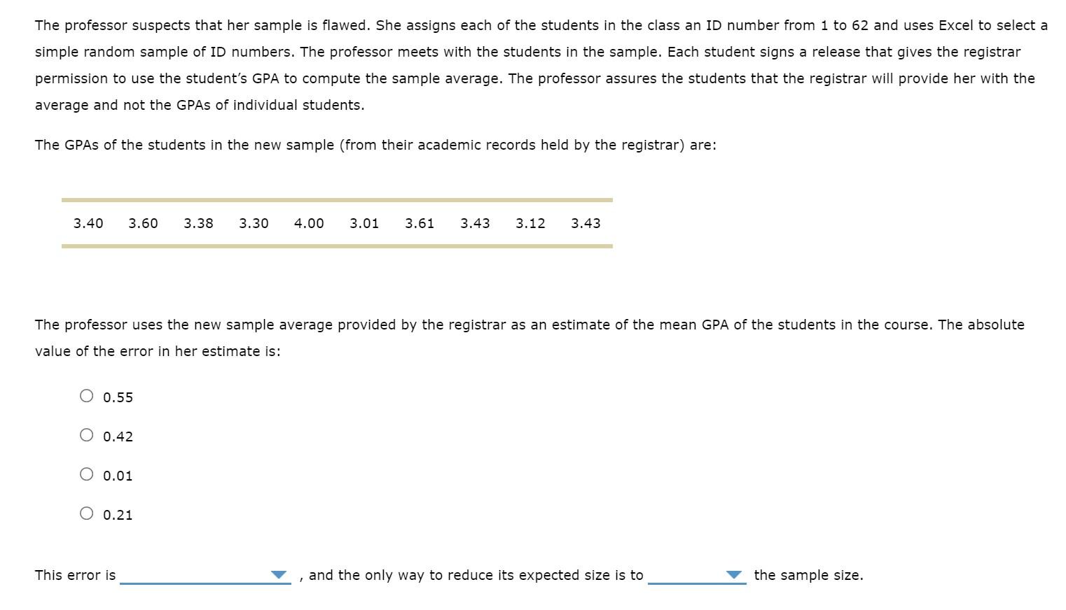 Solved Ch 05: Assignment - Data Collection and Sampling 5. | Chegg.com