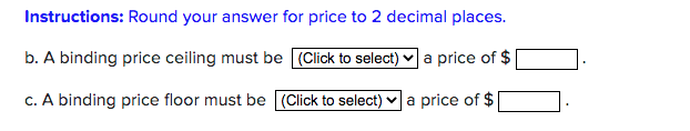 Consider the market shown below. a. Draw an example