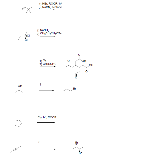 Solved Predict The Needed Starting Materials, Reagents, Or | Chegg.com