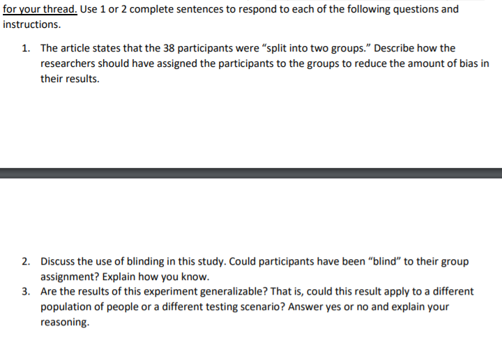 Solved Chewing gum helps you concentrate for longer, study
