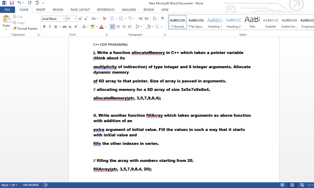 Solved ABC New Microsoft Word Document - Word Wl50 FILE HOME | Chegg.com