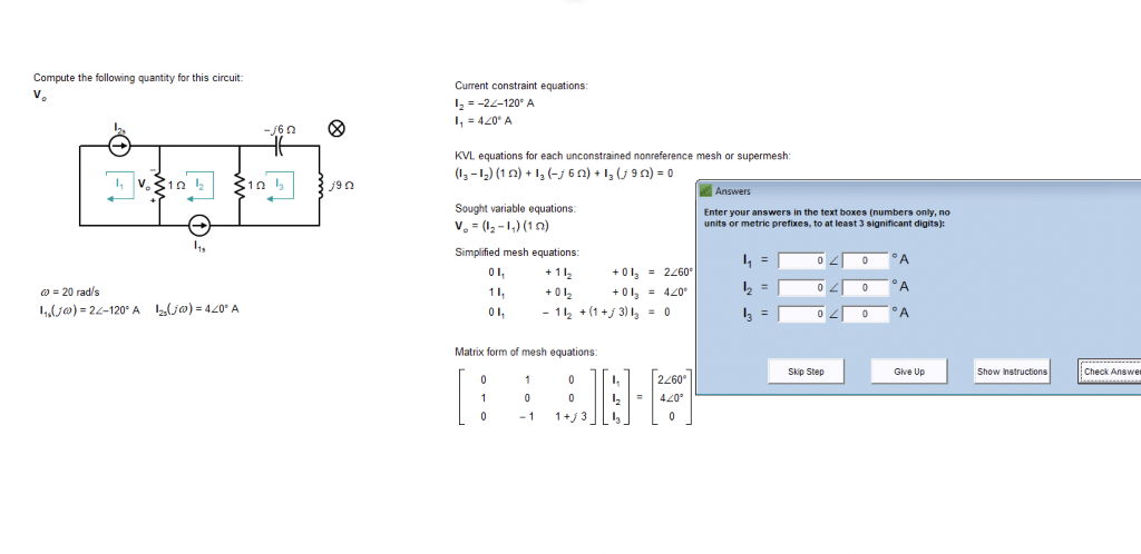 [Solved]: Compute The Following Quantity For This Circuit: