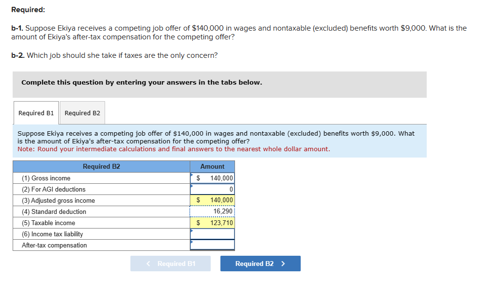 Solved Required: B-1. Suppose Ekiya Receives A Competing Job | Chegg.com